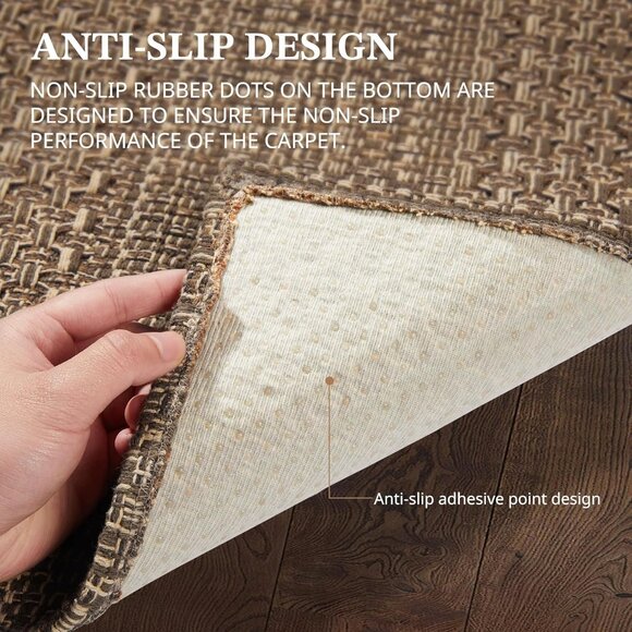 New 2-Piece Kitchen Mat Set, 20x30In+20x48In Washable Non-Slip Floor Rugs - Picture 5 of 9